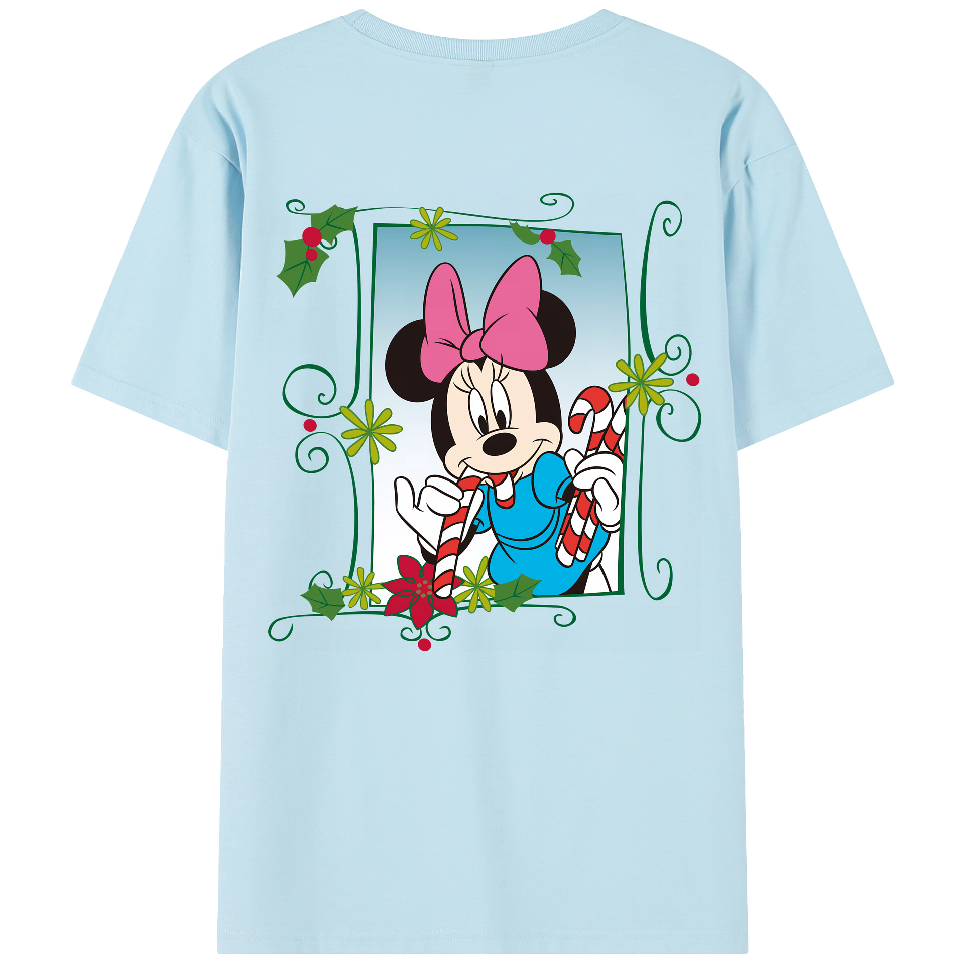 （画像用） ミッキーマウス Mickey Mouse 綿100％半袖Tシャツ（背面プリント）